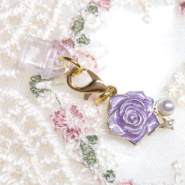 ハンドメイド☆コネクターキャップ☆type-C専用☆薔薇☆紫 < 女性ファッション ハンドメイド☆コネクターキャップ☆type-C専用☆薔薇☆紫 < 女性ファッションの