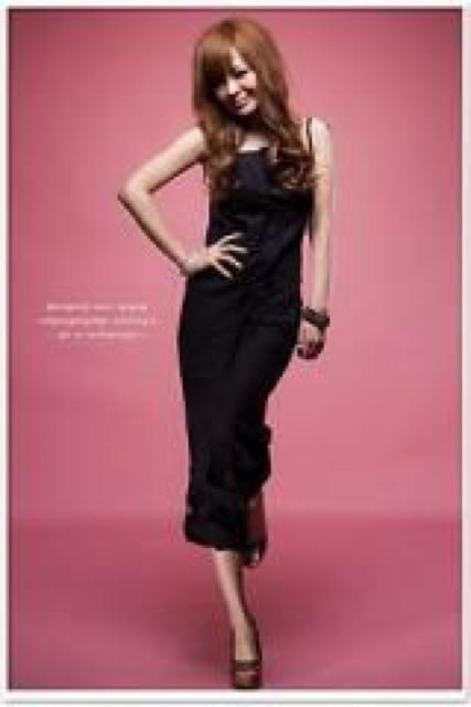 大人気♪2way☆裾ロールUP 前釦ゆるカジ オールインワン ブラック < 女性ファッション  大人気♪2way☆裾ロールUP 前釦ゆるカジ オールインワン ブラック < 女性ファッションの