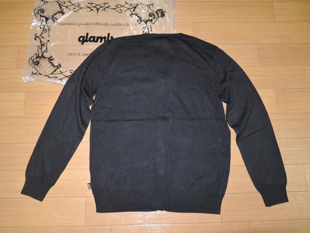 新品Glambグラム薄手カーディガン 1黒コットンニット定価27500円 < ブランド 新品Glambグラム薄手カーディガン 1黒コットンニット定価27500円 < ブランドの