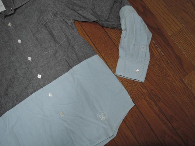 uniform experiment ツートン シャンブレーシャツ 1 灰水色系 ユニフォームエクスペリメント SOPHNET. < ブランド  uniform experiment ツートン シャンブレーシャツ 1 灰水色系 ユニフォームエクスペリメント SOPHNET. < ブランドの
