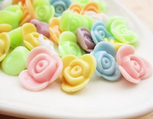 薔薇ビーズ100個ボタン型パステル < ペット/手芸/園芸  薔薇ビーズ100個ボタン型パステル < ペット/手芸/園芸の