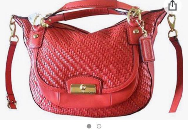 ★極美品超品薄高級コーチショルダーバッグコーチバッグ2way素敵薄い赤レッド斜め掛け大容量上品本革レザー通勤 < ブランド  ★極美品超品薄高級コーチショルダーバッグコーチバッグ2way素敵薄い赤レッド斜め掛け大容量上品本革レザー通勤 < ブランドの