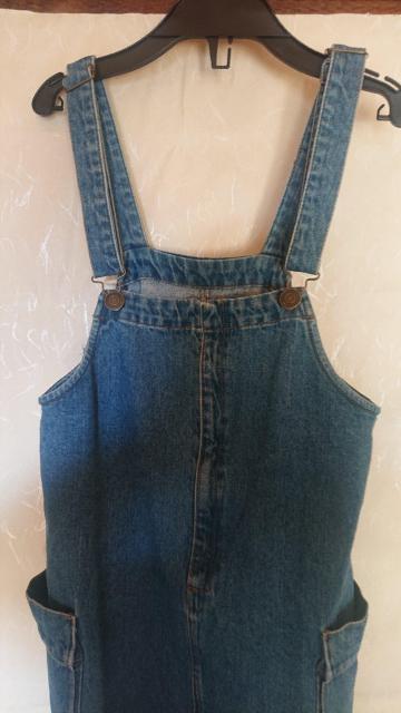 【定価5,500円】andme アンドミー デニムサロペットスカート サックスブルー Mサイズ ジャンスカ オーバーオール < 女性ファッション  【定価5,500円】andme アンドミー デニムサロペットスカート サックスブルー Mサイズ ジャンスカ オーバーオール < 女性ファッションの