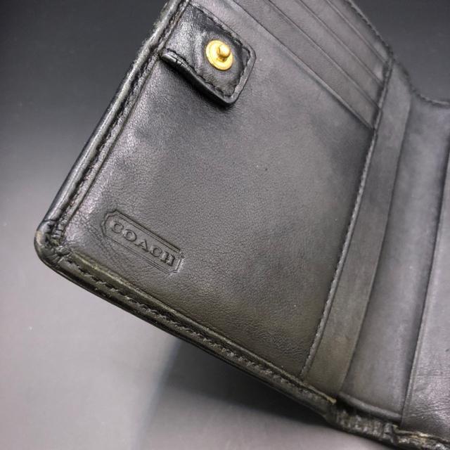 即決 COACH コーチ 二つ折り財布 がま口 ブラック < ブランド  即決 COACH コーチ 二つ折り財布 がま口 ブラック < ブランドの