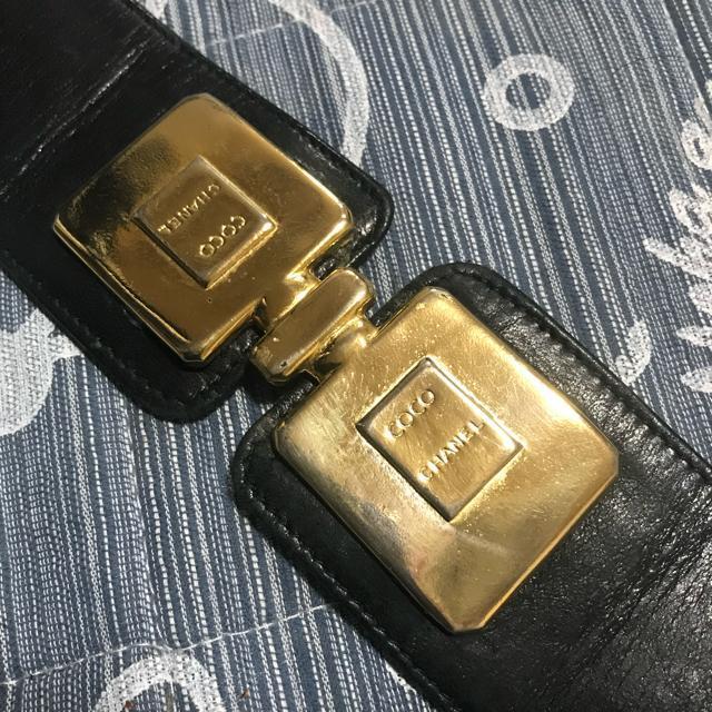激レア 正規品 シャネル パヒュームボトルデザイン ベルト レザー ゴールド < ブランド 激レア 正規品 シャネル パヒュームボトルデザイン ベルト レザー ゴールド < ブランドの