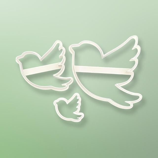 鳥の形 ハトの形 クッキー型 3個セット 抜き型 粘土型 お菓子作り 弁当 粘土 < グルメ/ドリンク  鳥の形 ハトの形 クッキー型 3個セット 抜き型 粘土型 お菓子作り 弁当 粘土 < グルメ/ドリンクの
