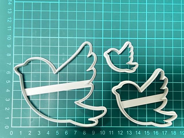 鳥の形 ハトの形 クッキー型 3個セット 抜き型 粘土型 お菓子作り 弁当 粘土 < グルメ/ドリンク  鳥の形 ハトの形 クッキー型 3個セット 抜き型 粘土型 お菓子作り 弁当 粘土 < グルメ/ドリンクの