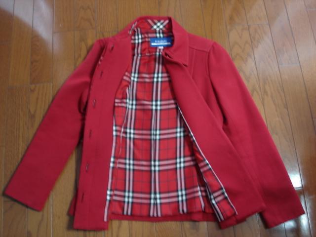 ★バーバリーブルーレーベル ウール混のデザインジャケット★着用2・3度!超激安! < ブランド ★バーバリーブルーレーベル ウール混のデザインジャケット★着用2・3度!超激安! < ブランドの