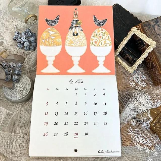 CA09 Naffy �i�t�B�[ 2026 �J�����_�[ Bird Tales �� �� �z�r�[�� 