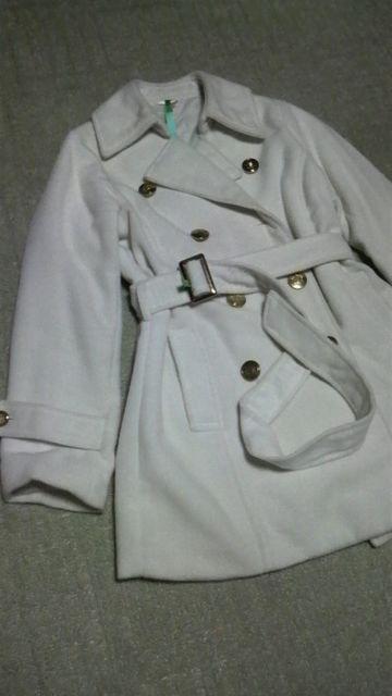 ミリタリー /ホワイト/ コート/ 難あり < 女性ファッション  ミリタリー /ホワイト/ コート/ 難あり < 女性ファッションの