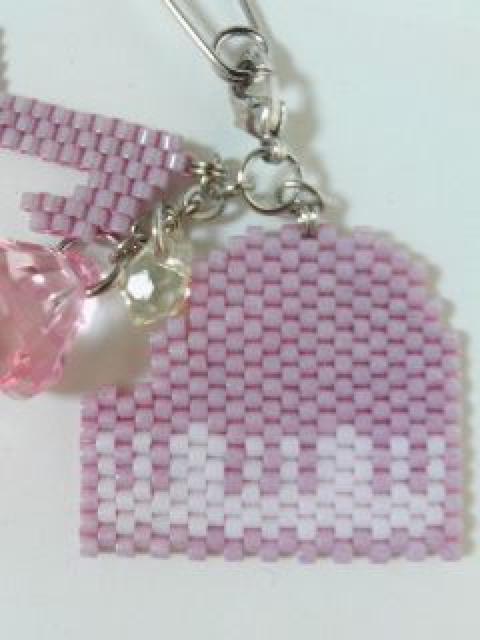 hハンドメイドビーズ〓ステッチ〓ピンクピアノ〓チャーム〓ピンク雫 < 女性ファッション hハンドメイドビーズ〓ステッチ〓ピンクピアノ〓チャーム〓ピンク雫 < 女性ファッションの