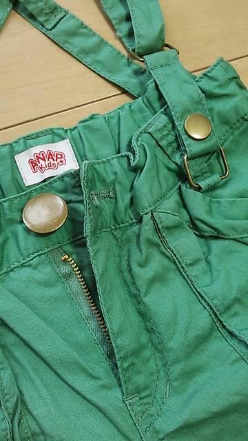中古サスペンダー付カーゴパンツ110緑ANAPアナップ < ブランド 中古サスペンダー付カーゴパンツ110緑ANAPアナップ < ブランドの