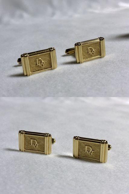 正規良レア ディオール Diorロゴヴィンテージカフス金 ストライプカフリンクス メッシュボタン < ブランド  正規良レア ディオール Diorロゴヴィンテージカフス金 ストライプカフリンクス メッシュボタン < ブランドの
