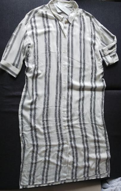 LL★JINTY★麻混ストライプロングシャツワンピース★大きいサイズ < 女性ファッション  LL★JINTY★麻混ストライプロングシャツワンピース★大きいサイズ  < 女性ファッションの