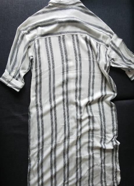 LL★JINTY★麻混ストライプロングシャツワンピース★大きいサイズ < 女性ファッション  LL★JINTY★麻混ストライプロングシャツワンピース★大きいサイズ < 女性ファッションの