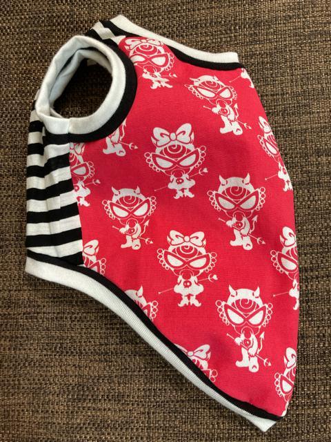 M★ハンドメイド ヒスミニ シャツ デビルキン ピンク 黒 ボーダー 犬服★ < ペット/手芸/園芸  M★ハンドメイド ヒスミニ シャツ デビルキン ピンク 黒 ボーダー 犬服★  < ペット/手芸/園芸の