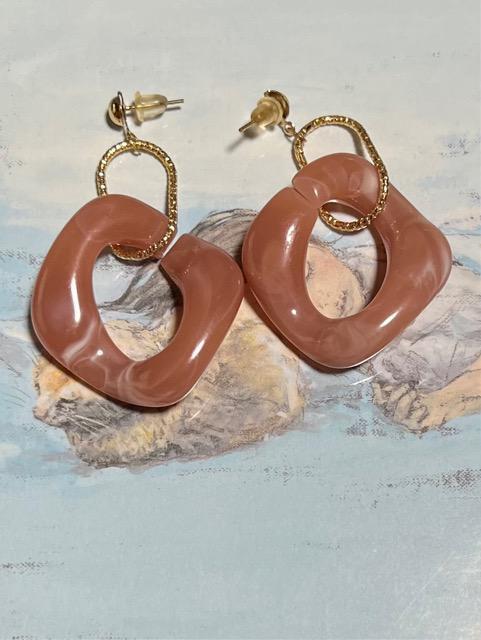 ゴールド ピンク ピアス 両耳用 < 女性アクセサリー/時計  ゴールド ピンク ピアス 両耳用  < 女性アクセサリー/時計の