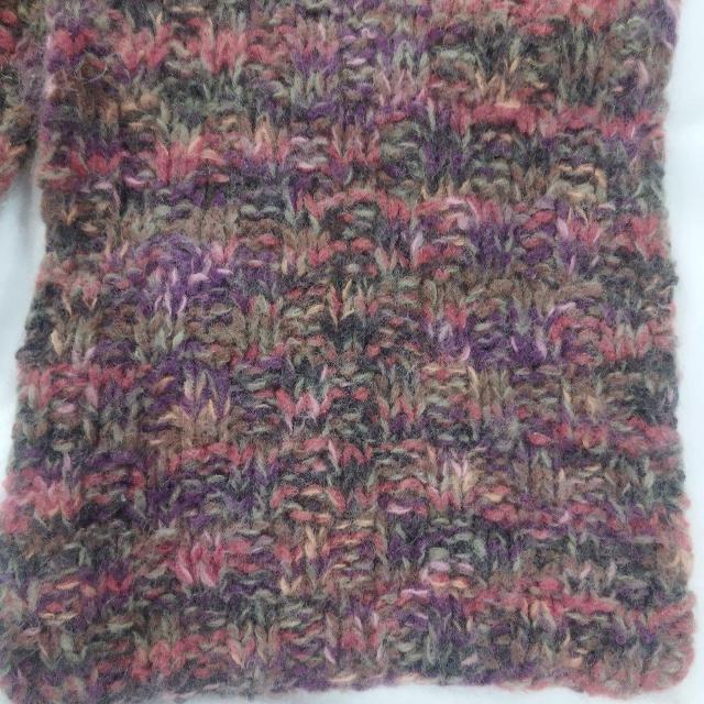 手編み キャンディカラー ザックリ ウール100%マフラー 極暖 < 女性ファッション  手編み キャンディカラー ザックリ ウール100%マフラー 極暖 < 女性ファッションの