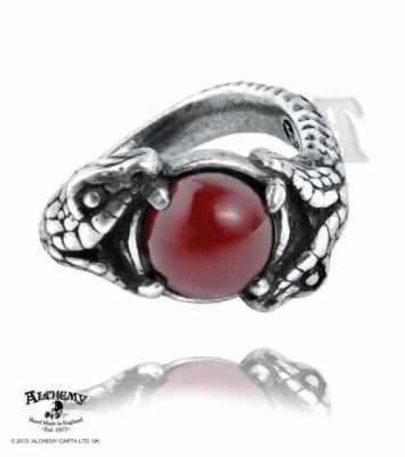 ALCHEMY GOTHIC: Viperstone Ring 情熱と欲望 < 女性アクセサリー/時計  ALCHEMY GOTHIC: Viperstone Ring 情熱と欲望  < 女性アクセサリー/時計の