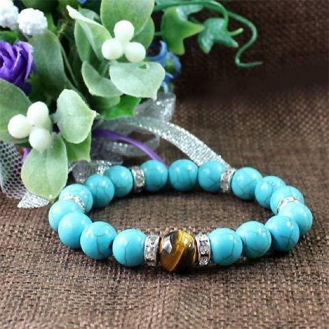 超人気790円★グリーンターコイズ&タイガーアイパワーストーン グリーン < 女性アクセサリー/時計 超人気790円★グリーンターコイズ&タイガーアイパワーストーン グリーン < 女性アクセサリー/時計の