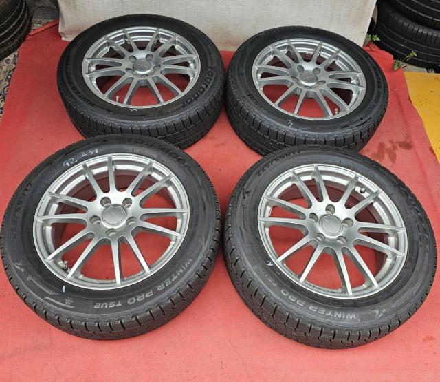 WEDS VELVAアルミホイール17インチ7J ET40 5H/114.3スタッドレスタイヤ付き4本セツトTourador < 自動車/バイク WEDS VELVAアルミホイール17インチ7J ET40 5H/114.3スタッドレスタイヤ付き4本セツトTourador < 自動車/バイク