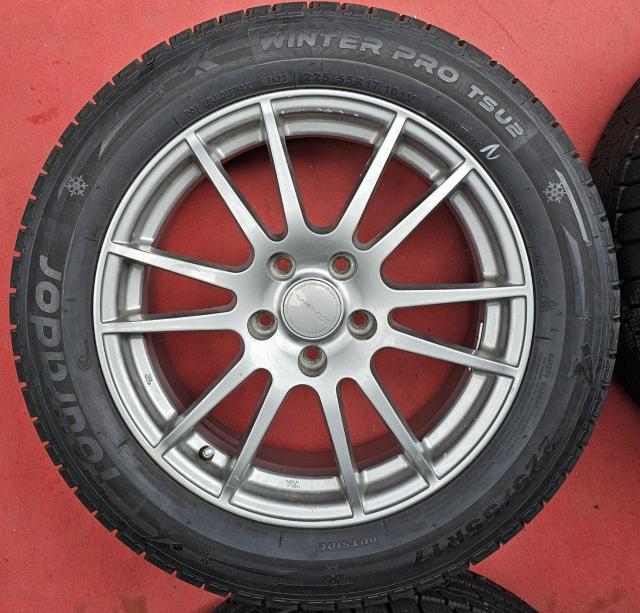 WEDS VELVAアルミホイール17インチ7J ET40 5H/114.3スタッドレスタイヤ付き4本セツトTourador < 自動車/バイク WEDS VELVAアルミホイール17インチ7J ET40 5H/114.3スタッドレスタイヤ付き4本セツトTourador < 自動車/バイク