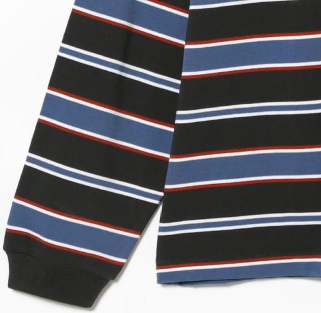 メンズ ボーダー ルーズ ロングスリーブTシャツ < 男性ファッション メンズ ボーダー ルーズ ロングスリーブTシャツ < 男性ファッションの