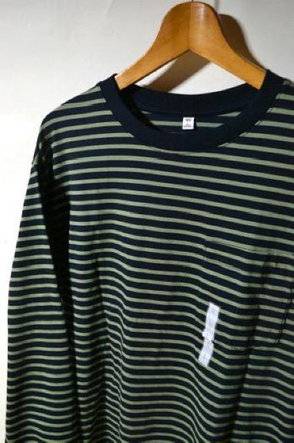 新品 GU ジーユー ヘビーウェイトクルーネックT ボーダー 長袖 グリーン L メンズ トップス Tシャツ アウトドア 未使用 < ブランド 新品 GU ジーユー ヘビーウェイトクルーネックT ボーダー 長袖 グリーン L メンズ トップス Tシャツ アウトドア 未使用 < ブランドの