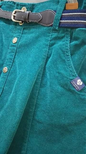 ピンクラテ/PINK-Iatte☆コーデュロイ緑インパン&ベルト付きスカート/160(S) < ブランド  ピンクラテ/PINK-Iatte☆コーデュロイ緑インパン&ベルト付きスカート/160(S) < ブランドの