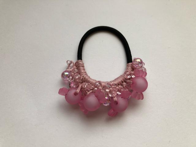 ハンドメイド ヘアゴム   キラキラビーズ&キャンディー盛り盛り < 女性ファッション  ハンドメイド ヘアゴム   キラキラビーズ&キャンディー盛り盛り  < 女性ファッションの