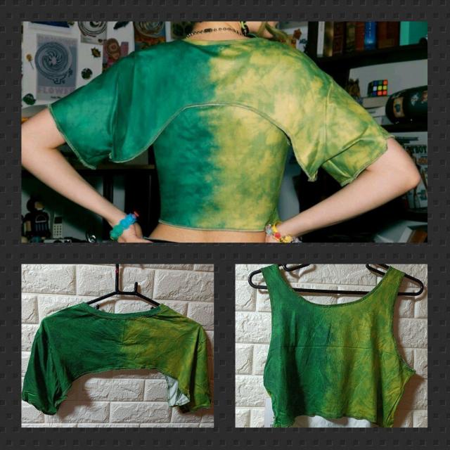 ROMWE★新品★スカル絞り染めタンク+スーパークロップトップセット < 女性ファッション  ROMWE★新品★スカル絞り染めタンク+スーパークロップトップセット < 女性ファッションの