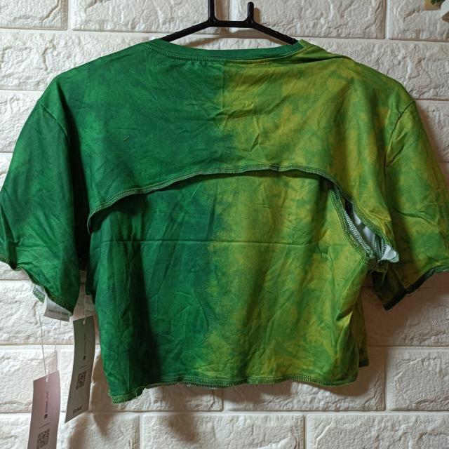 ROMWE★新品★スカル絞り染めタンク+スーパークロップトップセット < 女性ファッション  ROMWE★新品★スカル絞り染めタンク+スーパークロップトップセット < 女性ファッションの