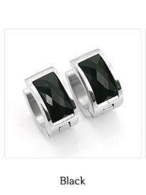 クリスタルカット☆ ブラックスピネル.Ringピアス★ 限定送込♪ スクエア☆彡 < 男性アクセサリー/時計  クリスタルカット☆ ブラックスピネル.Ringピアス★ 限定送込♪ スクエア☆彡  < 男性アクセサリー/時計の