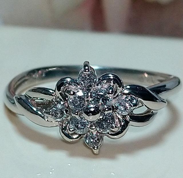 pt900 �V�RDiamond �����O��0.2ct�������� 