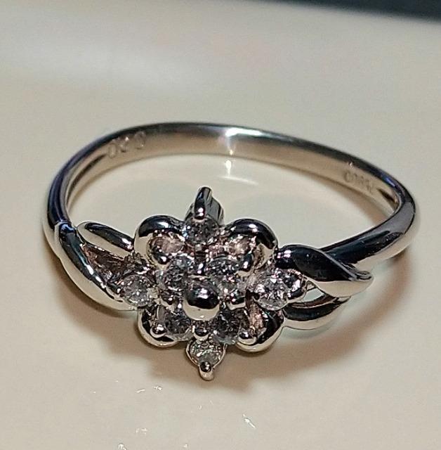 pt900 �V�RDiamond �����O��0.2ct��������