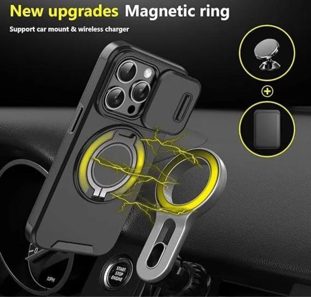 for iPhone 16 CproCpromax P[XCOz_[LbNX^hvbVJo[Jی Magsafe  Ɠd/AV 