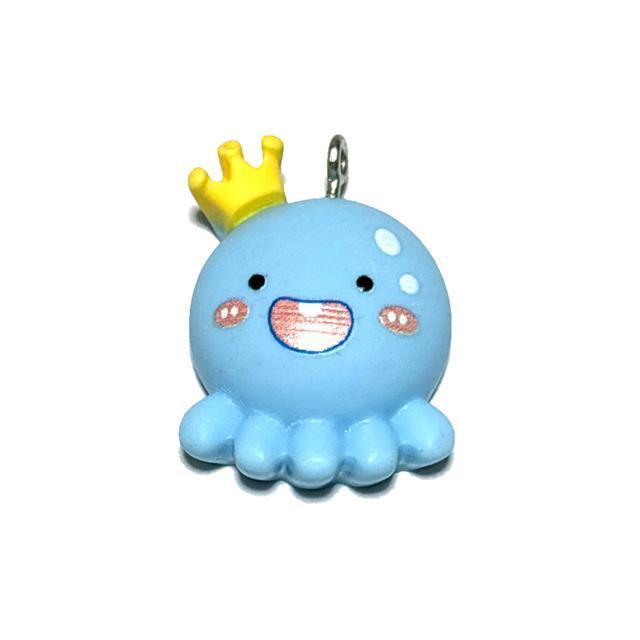 287 ぷっくりタコさん 水色1個 樹脂チャーム パーツ アクセサリー材料 < ペット/手芸/園芸 287 ぷっくりタコさん 水色1個 樹脂チャーム パーツ アクセサリー材料 < ペット/手芸/園芸の