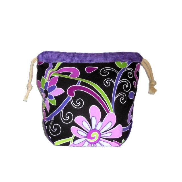 【底マチ幅が広い巾着】◆ヴェラブラッドリー◆【Purple Punch】無地系紫 < 女性ファッション 【底マチ幅が広い巾着】◆ヴェラブラッドリー◆【Purple Punch】無地系紫 < 女性ファッションの