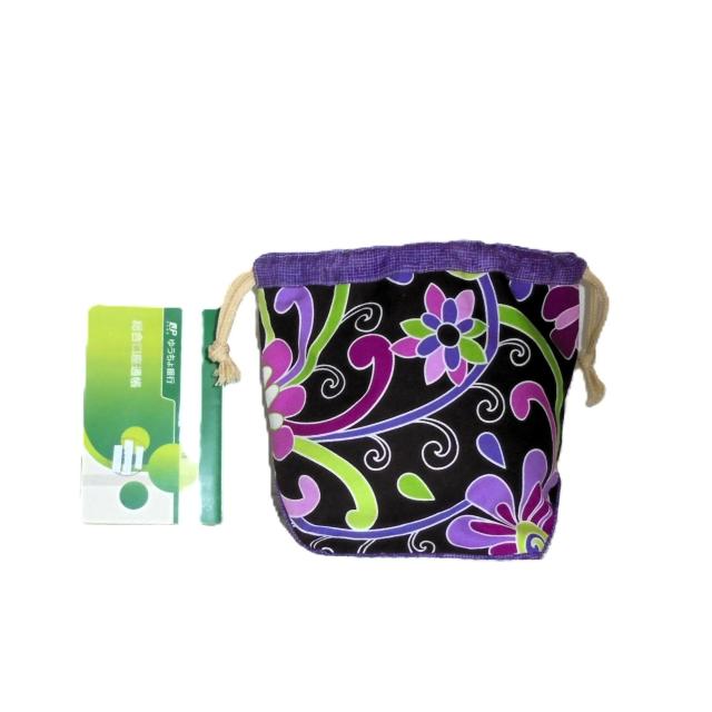 【底マチ幅が広い巾着】◆ヴェラブラッドリー◆【Purple Punch】無地系紫 < 女性ファッション 【底マチ幅が広い巾着】◆ヴェラブラッドリー◆【Purple Punch】無地系紫 < 女性ファッションの