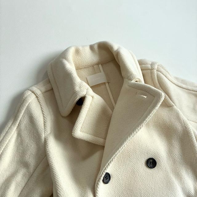 ◆美品◆24AW◆ギャルリーヴィー◆ウールピーコート◆アイボリー◆M < 女性ファッション ◆美品◆24AW◆ギャルリーヴィー◆ウールピーコート◆アイボリー◆M < 女性ファッションの
