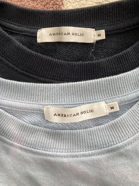 AMERICAN HOLIC/ミニ裏毛プルオーバー2枚セット(色違い) < ブランド AMERICAN HOLIC/ミニ裏毛プルオーバー2枚セット(色違い) < ブランドの