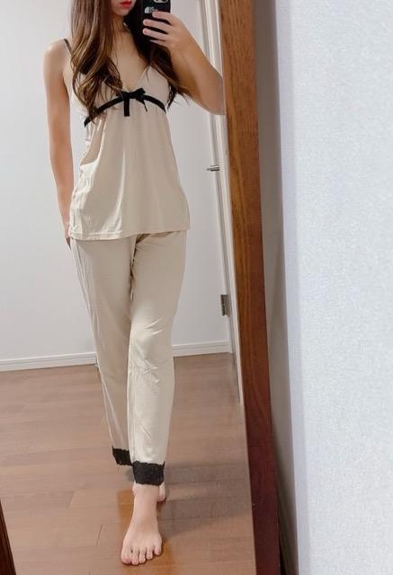 黒レース×ヌーディベージュキャミセットアップ 美ラインパンツのみ < 女性ファッション 黒レース×ヌーディベージュキャミセットアップ 美ラインパンツのみ < 女性ファッションの