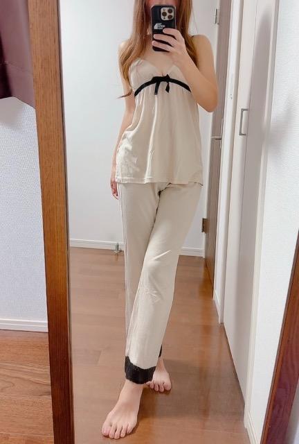 黒レース×ヌーディベージュキャミセットアップ 美ラインパンツのみ < 女性ファッション 黒レース×ヌーディベージュキャミセットアップ 美ラインパンツのみ < 女性ファッションの