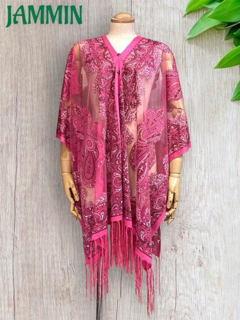 ペーズリー柄レーストップス ピンク 衣装 エスニック アジアン ヒッピー < 女性ファッション ペーズリー柄レーストップス ピンク 衣装 エスニック アジアン ヒッピー < 女性ファッションの