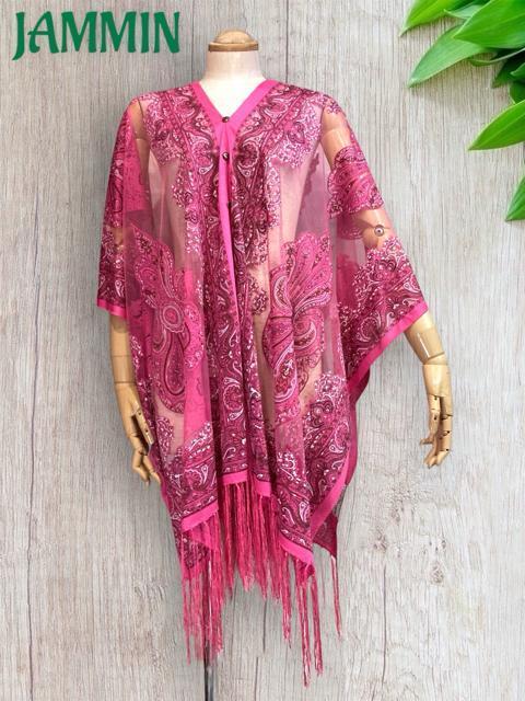 ペーズリー柄レーストップス ピンク 衣装 エスニック アジアン ヒッピー < 女性ファッション ペーズリー柄レーストップス ピンク 衣装 エスニック アジアン ヒッピー < 女性ファッションの