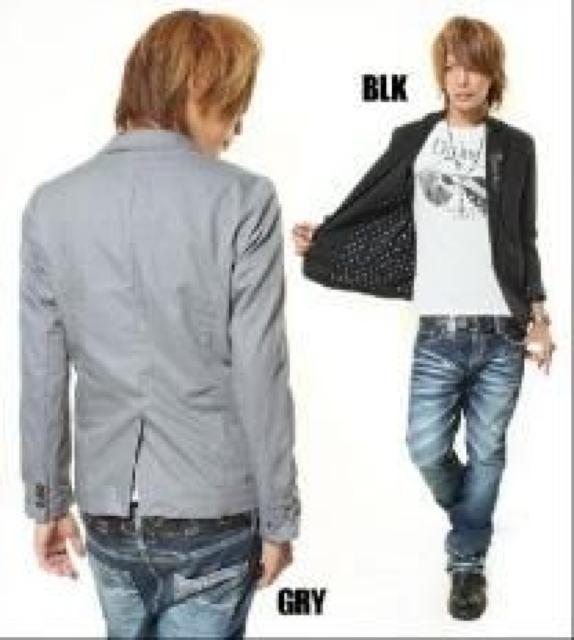 【Session MIDAS/ミダス】ラインストーン付♪ローズマリージャケット ゜グレー < 男性ファッション 【Session MIDAS/ミダス】ラインストーン付♪ローズマリージャケット ゜グレー < 男性ファッションの