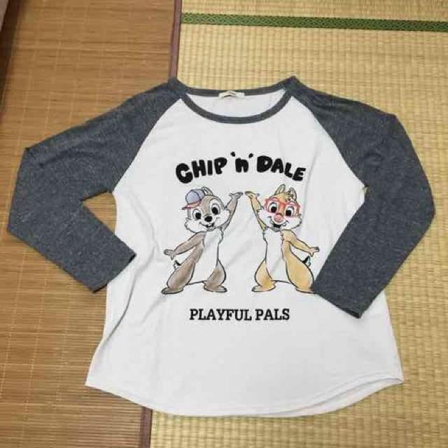 ディズニー・チップ&デール柄ラグラン長袖Tシャツ < ブランド ディズニー・チップ&デール柄ラグラン長袖Tシャツ < ブランドの