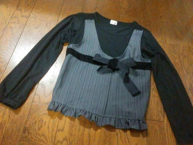 ブランド名忘れた 美品 Mサイズ 黒 グレー < 女性ファッション  ブランド名忘れた 美品 Mサイズ 黒 グレー  < 女性ファッションの