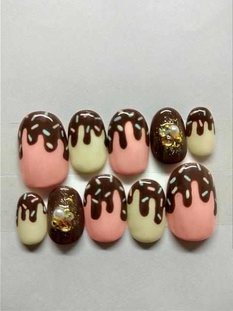 LBNYLA☆Bショートオーバル♪ とろりんチョコ.スイーツ < 香水/コスメ/ネイル LBNYLA☆Bショートオーバル♪ とろりんチョコ.スイーツ < 香水/コスメ/ネイルの