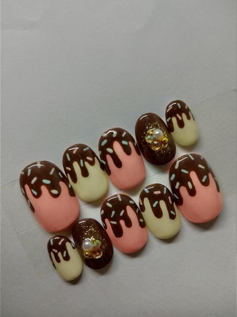 LBNYLA☆Bショートオーバル♪ とろりんチョコ.スイーツ < 香水/コスメ/ネイル LBNYLA☆Bショートオーバル♪ とろりんチョコ.スイーツ < 香水/コスメ/ネイルの